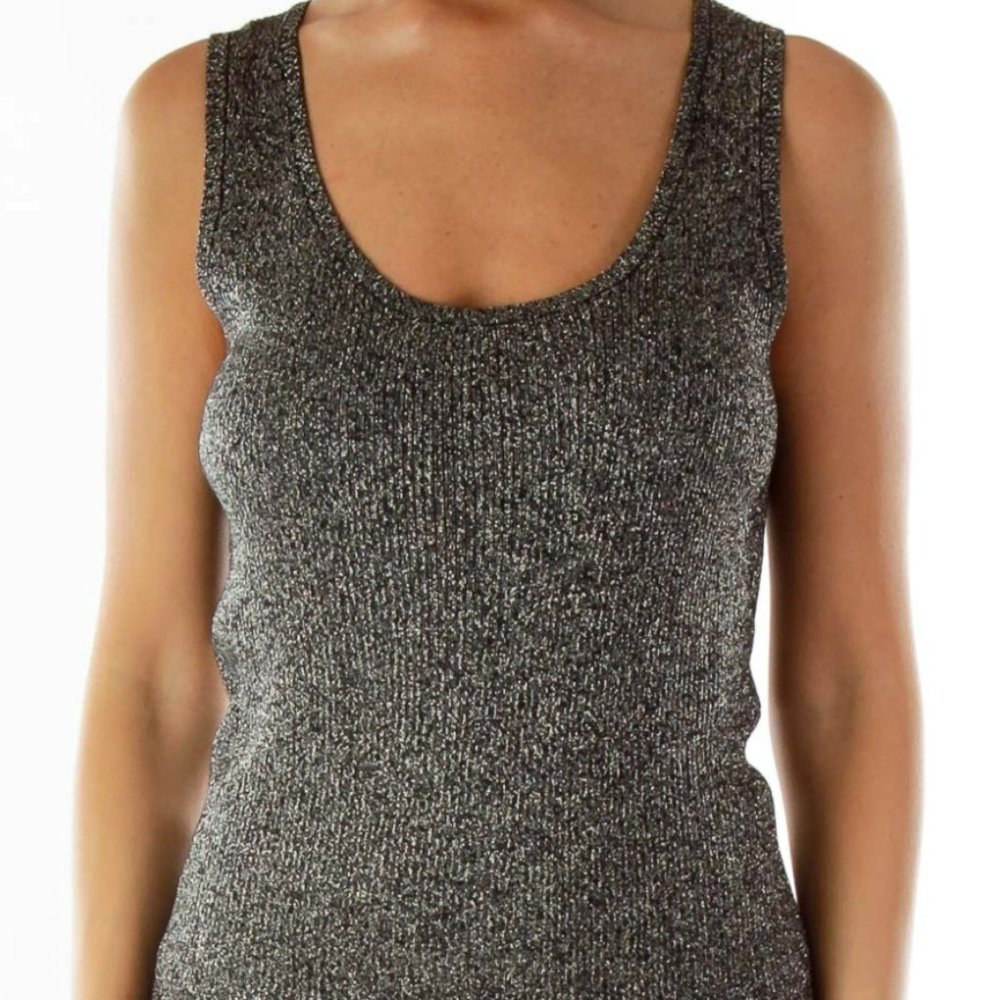 KAREN KANE - Silver Metallic Tank